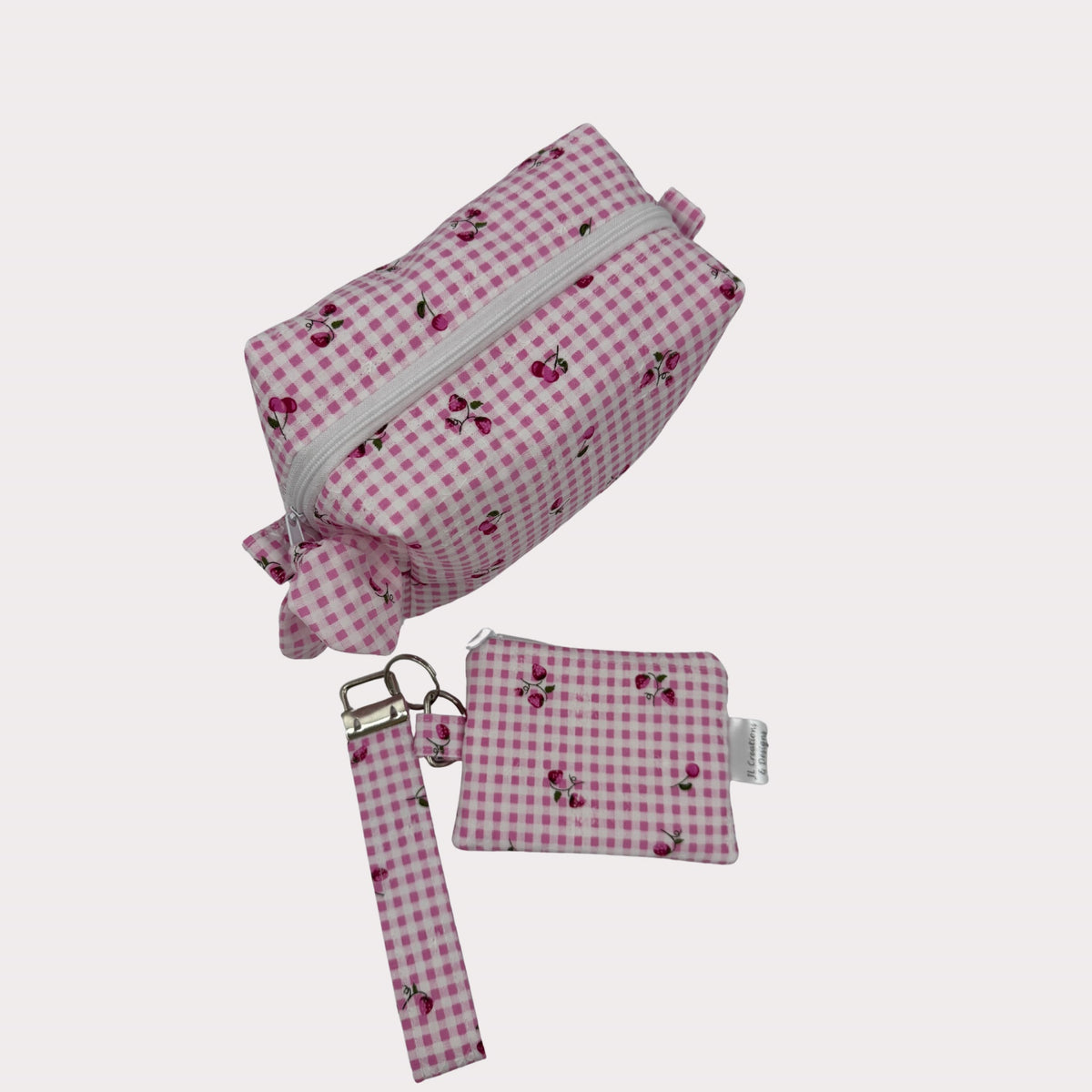Boxed Makeup Bags (Carry-All)- Honeyfields Strawberry Pink