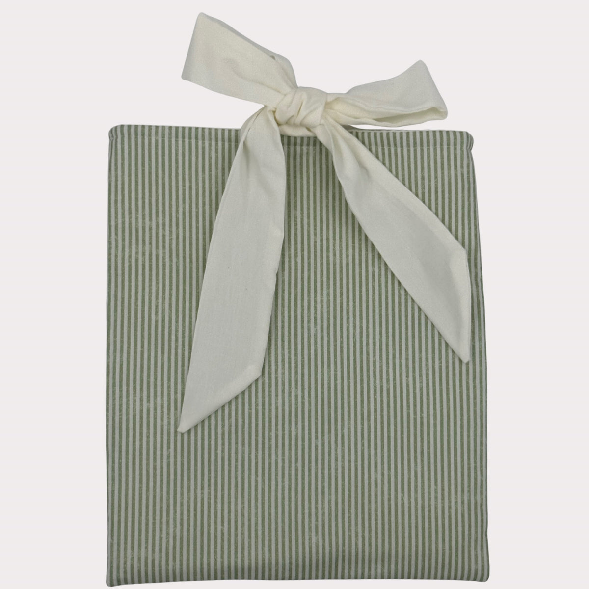 Book & Device Pouches- La Vie En Rose Stripe Sage