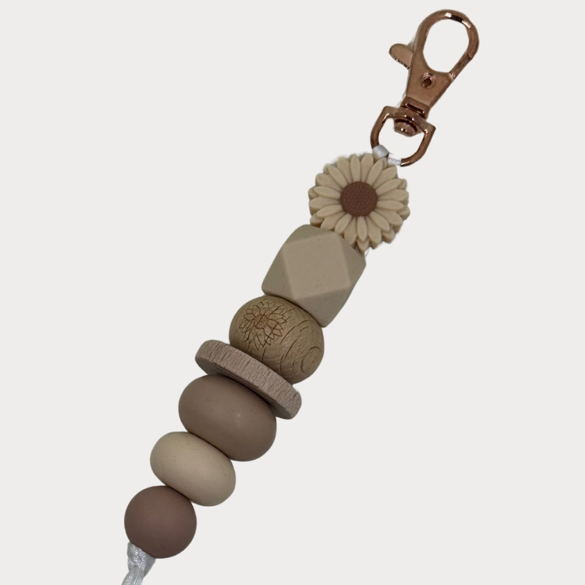 Daisy Silicone Beaded Keyrings