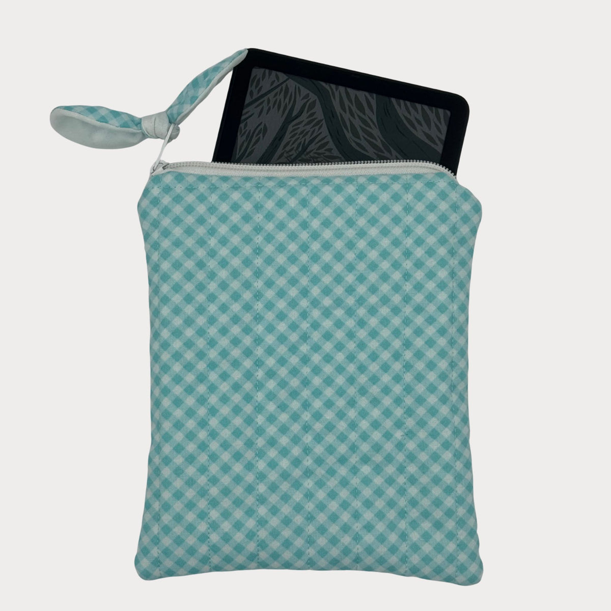 E-reader Case (Kindle or Kobo) - Coastal Gingham Blue
