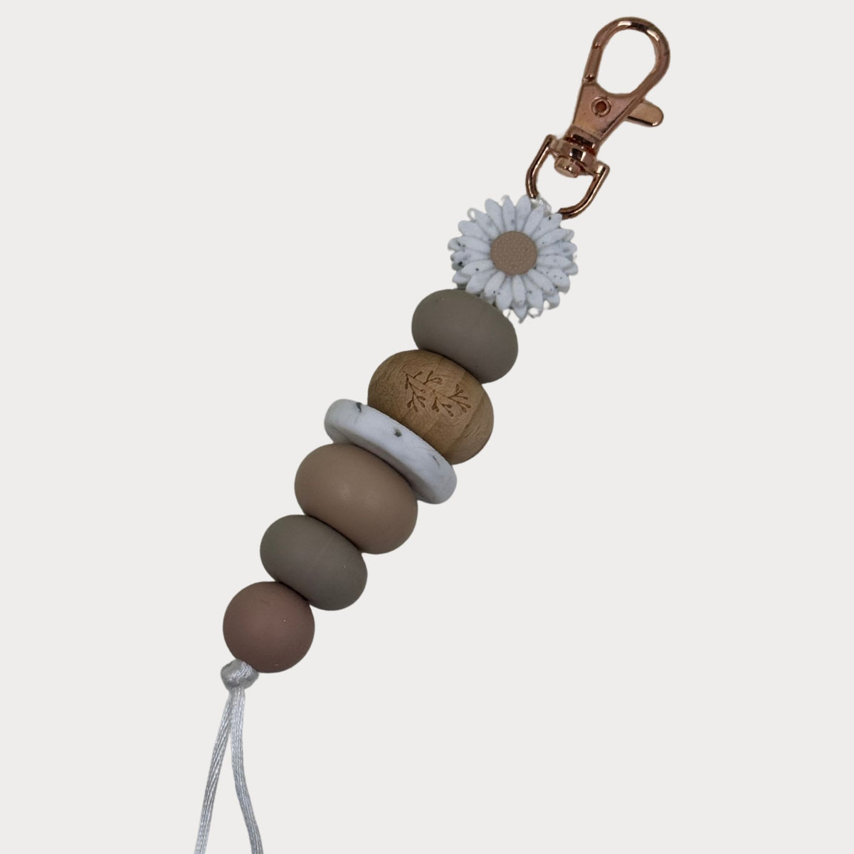 Daisy Silicone Beaded Keyrings